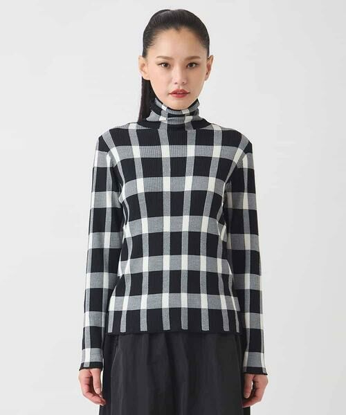 Maison de CINQ / メゾン ドゥ サンク ニット・セーター | 【小さいサイズ】チェック柄インターシャニットプルオーバー | 詳細2