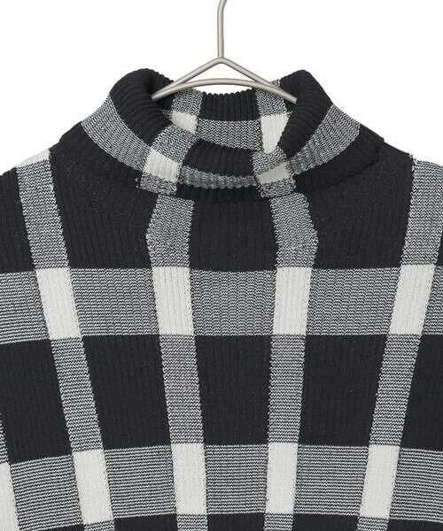 Maison de CINQ / メゾン ドゥ サンク ニット・セーター | 【小さいサイズ】チェック柄インターシャニットプルオーバー | 詳細6