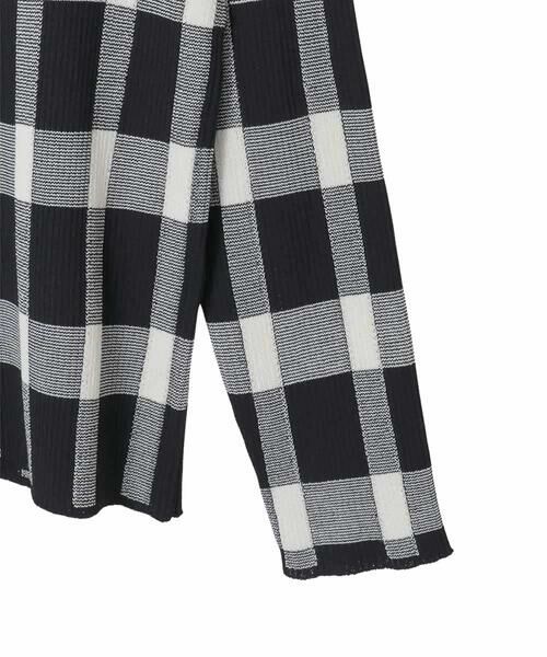 Maison de CINQ / メゾン ドゥ サンク ニット・セーター | 【小さいサイズ】チェック柄インターシャニットプルオーバー | 詳細8