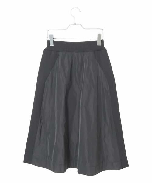 Maison de CINQ / メゾン ドゥ サンク ロング・マキシ丈スカート | 【小さいサイズ】異素材ジョイントニットスカート | 詳細4