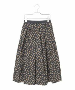 Maison de CINQ / メゾン ドゥ サンク ロング・マキシ丈スカート | 【小さいサイズ】ハート柄ドットプリントフレアスカート