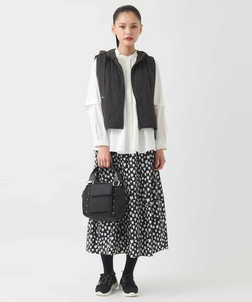 Maison de CINQ / メゾン ドゥ サンク ロング・マキシ丈スカート | 【小さいサイズ】ハート柄ドットプリントフレアスカート | 詳細14