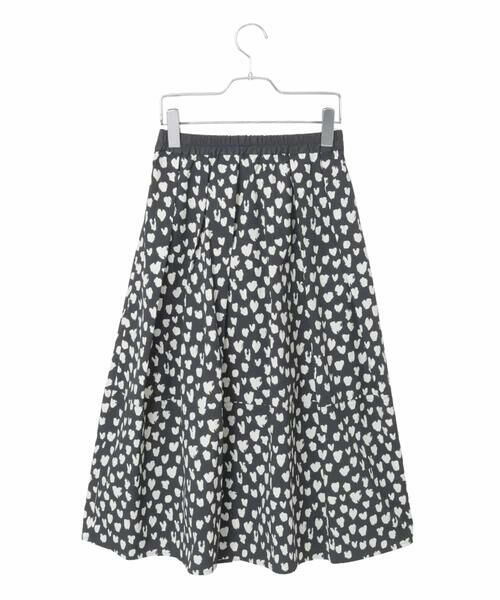 Maison de CINQ / メゾン ドゥ サンク ロング・マキシ丈スカート | 【小さいサイズ】ハート柄ドットプリントフレアスカート | 詳細17