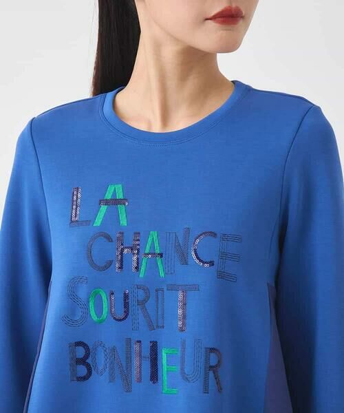 Maison de CINQ / メゾン ドゥ サンク カットソー | 【小さいサイズ】スパンコール刺繍ロゴプルオーバー | 詳細10