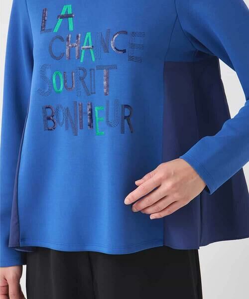 Maison de CINQ / メゾン ドゥ サンク カットソー | 【小さいサイズ】スパンコール刺繍ロゴプルオーバー | 詳細15