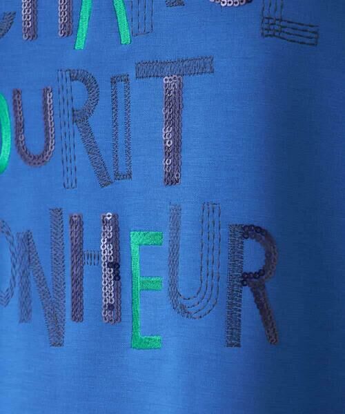 Maison de CINQ / メゾン ドゥ サンク カットソー | 【小さいサイズ】スパンコール刺繍ロゴプルオーバー | 詳細17