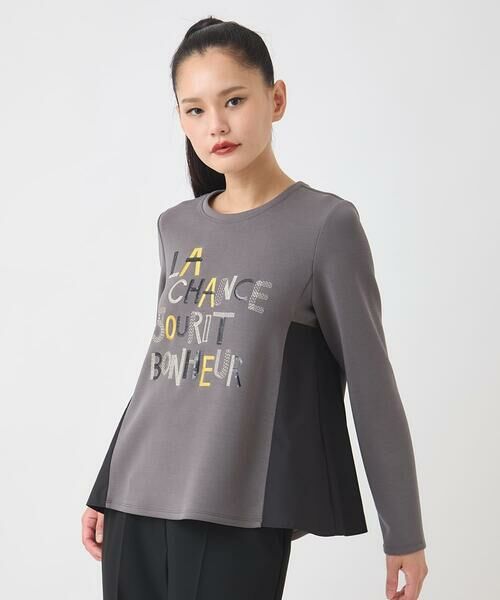 Maison de CINQ / メゾン ドゥ サンク カットソー | 【小さいサイズ】スパンコール刺繍ロゴプルオーバー | 詳細22