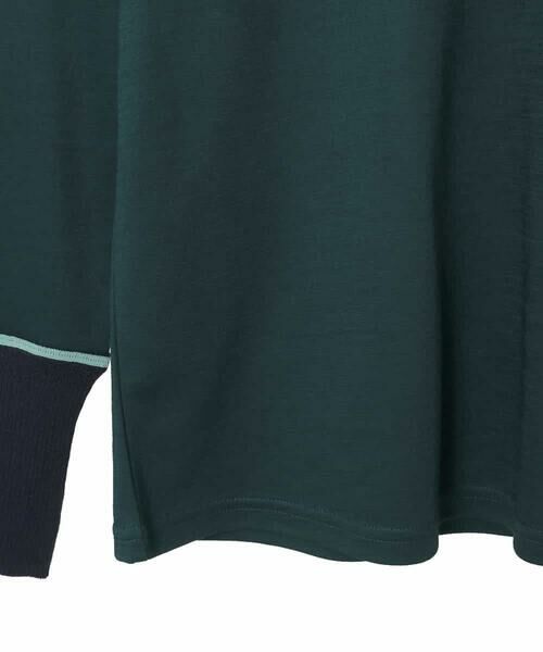 Maison de CINQ / メゾン ドゥ サンク カットソー | 【小さいサイズ】配色アクセントハイネックインナープルオーバー | 詳細10