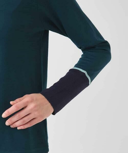 Maison de CINQ / メゾン ドゥ サンク カットソー | 【小さいサイズ】配色アクセントハイネックインナープルオーバー | 詳細14