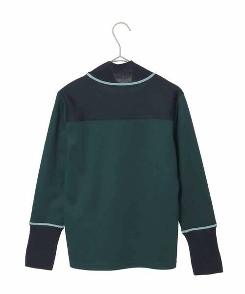 Maison de CINQ / メゾン ドゥ サンク カットソー | 【小さいサイズ】配色アクセントハイネックインナープルオーバー | 詳細3