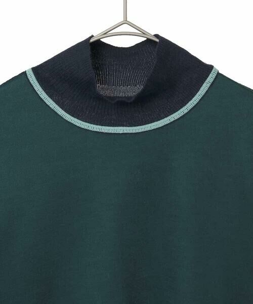 Maison de CINQ / メゾン ドゥ サンク カットソー | 【小さいサイズ】配色アクセントハイネックインナープルオーバー | 詳細6