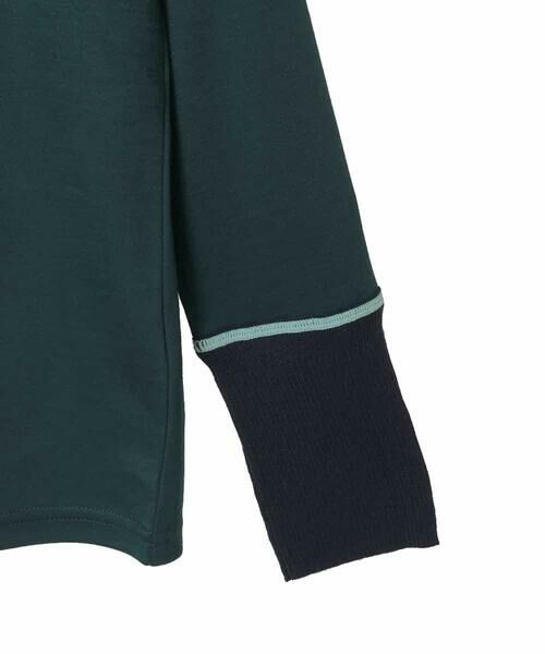 Maison de CINQ / メゾン ドゥ サンク カットソー | 【小さいサイズ】配色アクセントハイネックインナープルオーバー | 詳細8