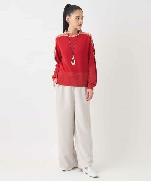 Maison de CINQ / メゾン ドゥ サンク その他パンツ | 【小さいサイズ】ソフトツイルセミワイドパンツ | 詳細18