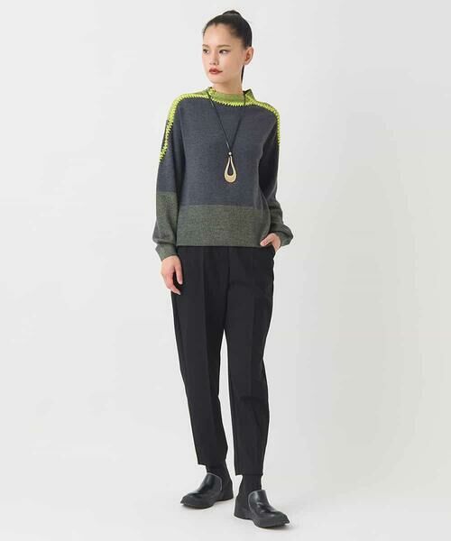 Maison de CINQ / メゾン ドゥ サンク ショート・ハーフ・半端丈パンツ | 【小さいサイズ】センタープレステーパードパンツ | 詳細16