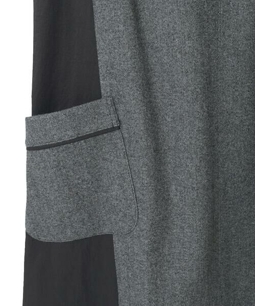 Maison de CINQ / メゾン ドゥ サンク ロング・マキシ丈スカート | 【小さいサイズ】異素材Vネックジャンパースカート | 詳細18