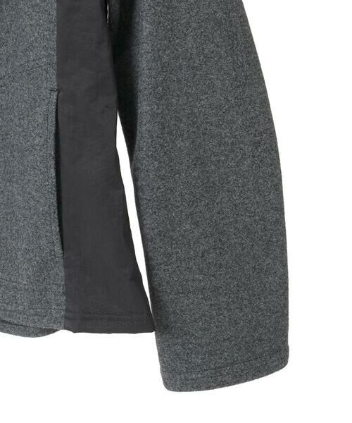 Maison de CINQ / メゾン ドゥ サンク ノーカラージャケット | 【小さいサイズ】異素材ノーカラージャケット | 詳細22