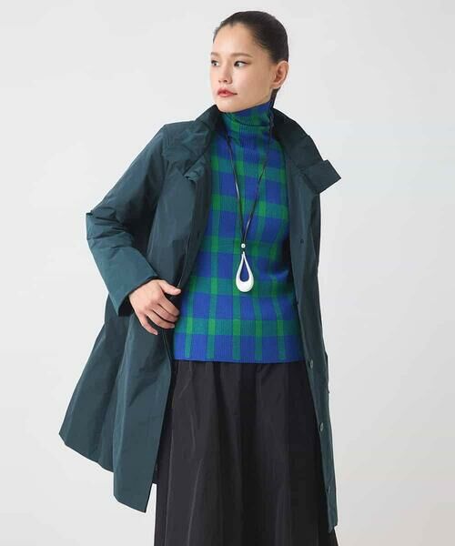 Maison de CINQ / メゾン ドゥ サンク ダウンジャケット・ベスト | 【小さいサイズ】メモリータフタフリルカラーコート | 詳細1