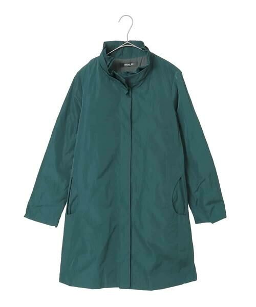 Maison de CINQ / メゾン ドゥ サンク ダウンジャケット・ベスト | 【小さいサイズ】メモリータフタフリルカラーコート（グリーン）