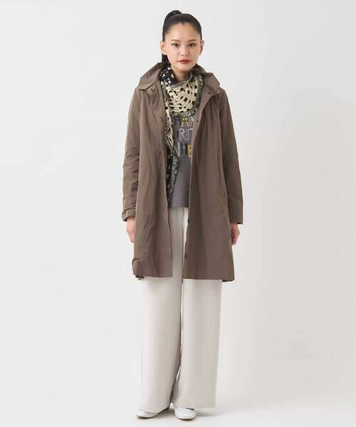 Maison de CINQ / メゾン ドゥ サンク ダウンジャケット・ベスト | 【小さいサイズ】メモリータフタフリルカラーコート | 詳細16