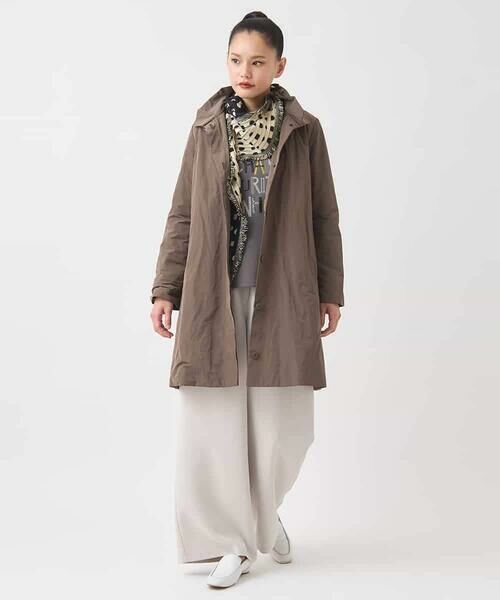 Maison de CINQ / メゾン ドゥ サンク ダウンジャケット・ベスト | 【小さいサイズ】メモリータフタフリルカラーコート | 詳細17