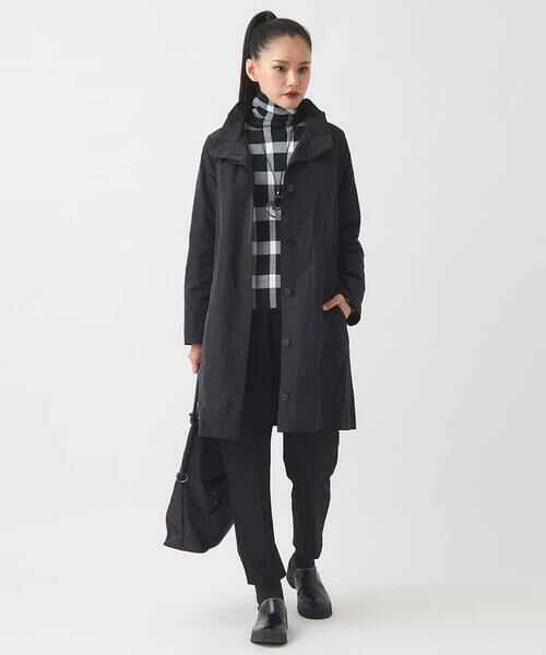 Maison de CINQ / メゾン ドゥ サンク ダウンジャケット・ベスト | 【小さいサイズ】メモリータフタフリルカラーコート | 詳細22