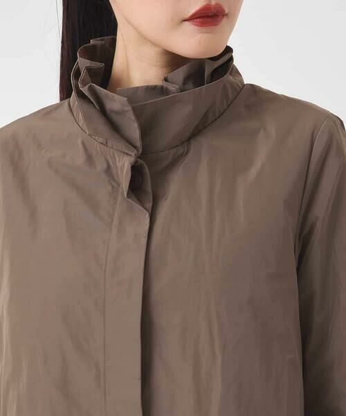 Maison de CINQ / メゾン ドゥ サンク ダウンジャケット・ベスト | 【小さいサイズ】メモリータフタフリルカラーコート | 詳細9