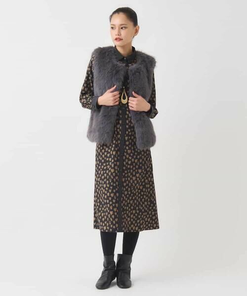 Maison de CINQ / メゾン ドゥ サンク ベスト | 【小さいサイズ】シャギーフェイクファージレ | 詳細12