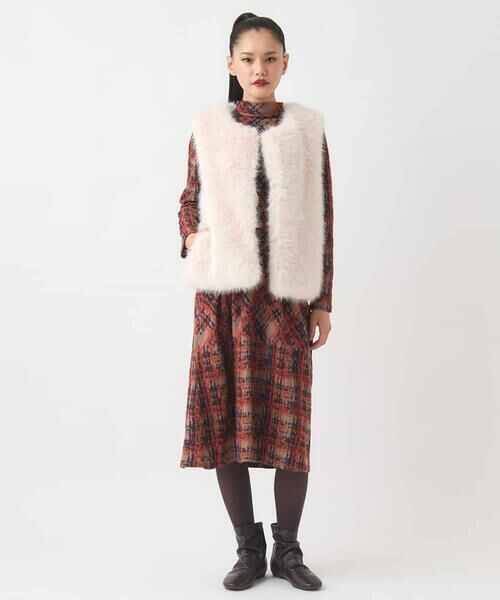 Maison de CINQ / メゾン ドゥ サンク ベスト | 【小さいサイズ】シャギーフェイクファージレ | 詳細14