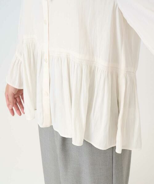 Maison de CINQ / メゾン ドゥ サンク シャツ・ブラウス | 【小さいサイズ】パウダーサテン ボウタイブラウス/洗濯機で洗える | 詳細12