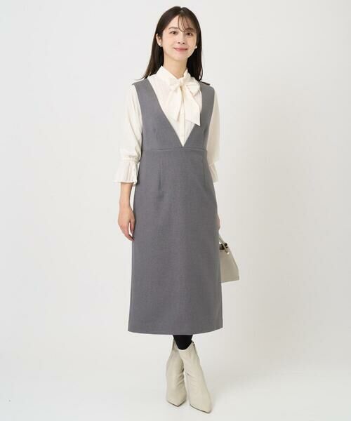 Maison de CINQ / メゾン ドゥ サンク シャツ・ブラウス | 【小さいサイズ】パウダーサテン ボウタイブラウス/洗濯機で洗える | 詳細19