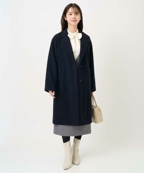 Maison de CINQ / メゾン ドゥ サンク シャツ・ブラウス | 【小さいサイズ】パウダーサテン ボウタイブラウス/洗濯機で洗える | 詳細21