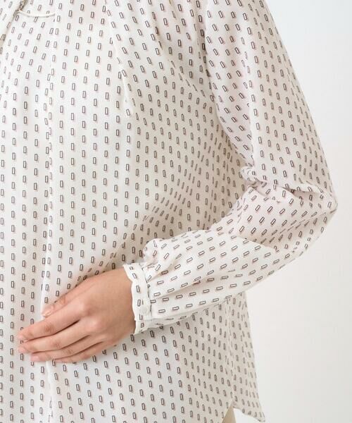 Maison de CINQ / メゾン ドゥ サンク シャツ・ブラウス | 【小さいサイズ】ボウタイ風幾何柄ブラウス/洗濯機で洗える | 詳細16