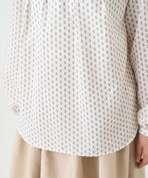 Maison de CINQ / メゾン ドゥ サンク シャツ・ブラウス | 【小さいサイズ】ボウタイ風幾何柄ブラウス/洗濯機で洗える | 詳細17