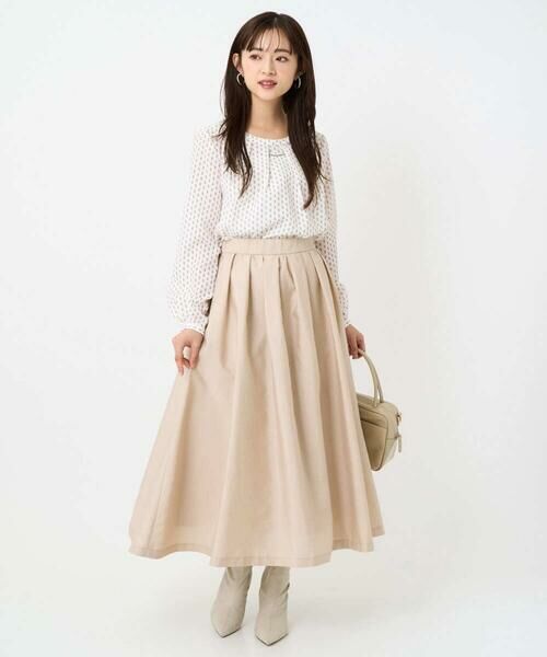 Maison de CINQ / メゾン ドゥ サンク シャツ・ブラウス | 【小さいサイズ】ボウタイ風幾何柄ブラウス/洗濯機で洗える | 詳細28