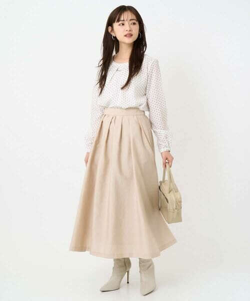 Maison de CINQ / メゾン ドゥ サンク シャツ・ブラウス | 【小さいサイズ】ボウタイ風幾何柄ブラウス/洗濯機で洗える | 詳細29