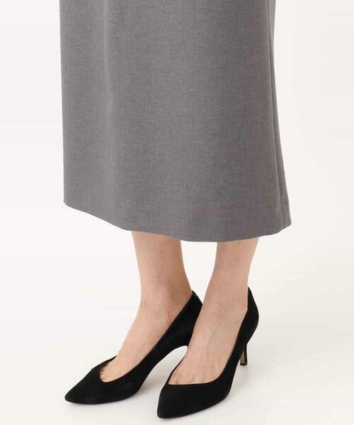 Maison de CINQ / メゾン ドゥ サンク ロング・マキシ丈スカート | 【小さいサイズ】ウールライク Vネックジャンパースカート/洗える | 詳細23