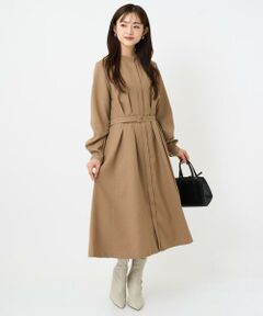 Maison de CINQ / メゾン ドゥ サンク ロング・マキシ丈ワンピース | 【小さいサイズ】ウエストタックデザインワンピース/洗濯機で洗える