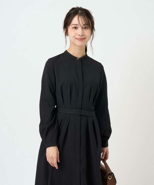 Maison de CINQ / メゾン ドゥ サンク ロング・マキシ丈ワンピース | 【小さいサイズ】ウエストタックデザインワンピース/洗濯機で洗える | 詳細1