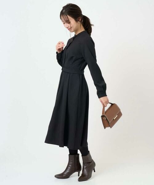 Maison de CINQ / メゾン ドゥ サンク ロング・マキシ丈ワンピース | 【小さいサイズ】ウエストタックデザインワンピース/洗濯機で洗える | 詳細13