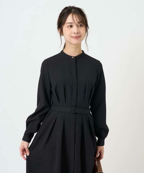 Maison de CINQ / メゾン ドゥ サンク ロング・マキシ丈ワンピース | 【小さいサイズ】ウエストタックデザインワンピース/洗濯機で洗える | 詳細2