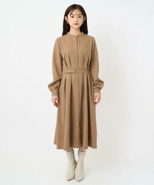 Maison de CINQ / メゾン ドゥ サンク ロング・マキシ丈ワンピース | 【小さいサイズ】ウエストタックデザインワンピース/洗濯機で洗える | 詳細3