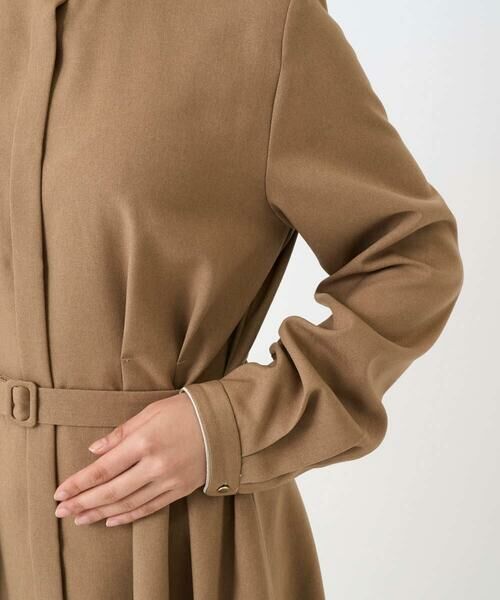 Maison de CINQ / メゾン ドゥ サンク ロング・マキシ丈ワンピース | 【小さいサイズ】ウエストタックデザインワンピース/洗濯機で洗える | 詳細7