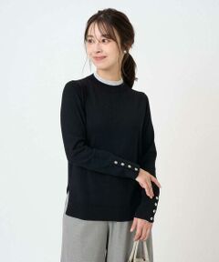 Maison de CINQ / メゾン ドゥ サンク ニット・セーター | 【小さいサイズ】配色レイヤードデザインニット/洗える