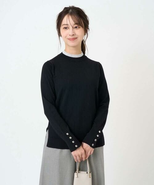 Maison de CINQ / メゾン ドゥ サンク ニット・セーター | 【小さいサイズ】配色レイヤードデザインニット/洗える | 詳細10