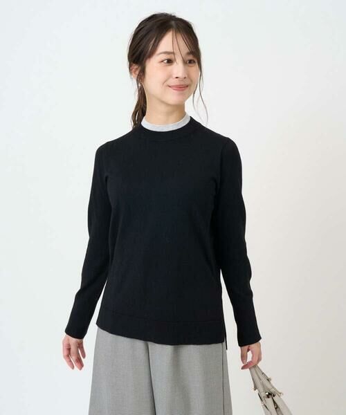 Maison de CINQ / メゾン ドゥ サンク ニット・セーター | 【小さいサイズ】配色レイヤードデザインニット/洗える | 詳細11