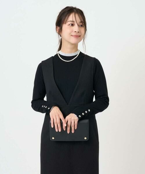 Maison de CINQ / メゾン ドゥ サンク ニット・セーター | 【小さいサイズ】配色レイヤードデザインニット/洗える | 詳細12