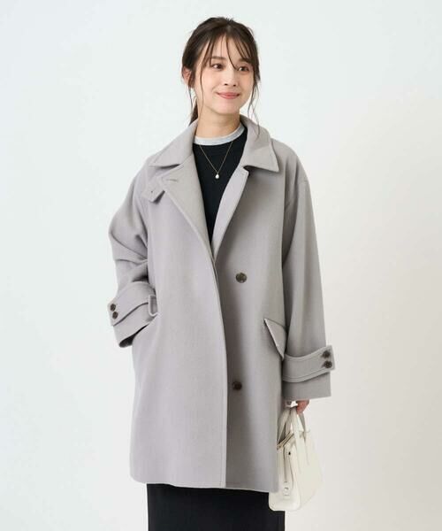 Maison de CINQ / メゾン ドゥ サンク ニット・セーター | 【小さいサイズ】配色レイヤードデザインニット/洗える | 詳細14