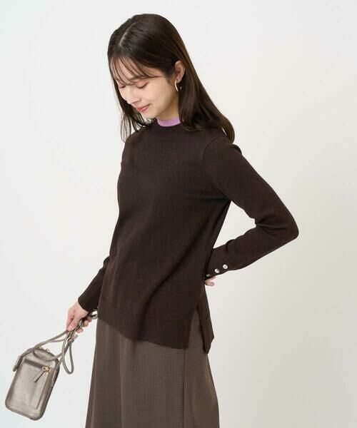 Maison de CINQ / メゾン ドゥ サンク ニット・セーター | 【小さいサイズ】配色レイヤードデザインニット/洗える | 詳細19