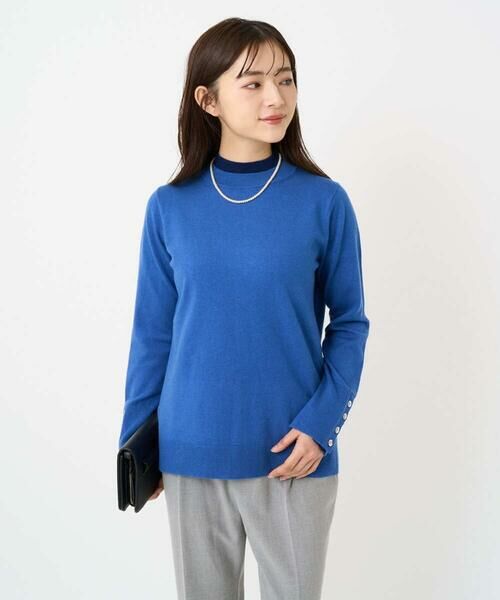 Maison de CINQ / メゾン ドゥ サンク ニット・セーター | 【小さいサイズ】配色レイヤードデザインニット/洗える | 詳細21