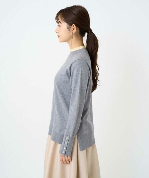 Maison de CINQ / メゾン ドゥ サンク ニット・セーター | 【小さいサイズ】配色レイヤードデザインニット/洗える | 詳細29